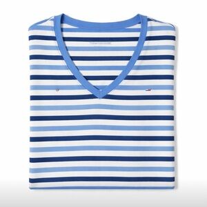 Blue Tommy Hilfiger Striped Tee